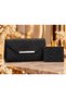 Women's Glittery Evening Bag and Card Holder Set (2-Piece) – Elegant Patterned Clutch Bag, Wedding and Engagement Party Bag