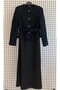 Trendy Full-Length Sleeveless Dress with Tweed Jacket, Cotton Slim Fit Belted Two-Piece Set - 2