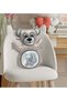 Cream-Colored Teddy Bear Print Pillow with Cute Cat Design - 1 - 3