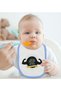 BK Kids "My Uncle Takes Care of Everything" Blue Baby Bodysuit and Bib Gift Set #1, 9–12 Months - 4