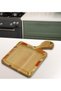 Square-Shaped Natural Wood Serving and Presentation Plate with Fruit Design, Model 2 - 4