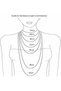 18Kt Gold Long Necklace with Black Onyx Stones N1YK64_66cm - 3