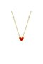 Diamond 18KT Gold Red Heart Necklace DN1Y208_february