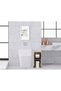 BK Home Natural Solid Wood Toilet Paper Holder and Decorative Wooden Picture Frame Set with White Frames - 11