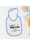 BK Kids "I'm from Rize—What Happened?" Blue Baby Bodysuit and Bib Gift Set #1, 9–12 Months - 4