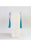 I Love Istanbul Turquoise-Colored Handle Canvas Beach Bag 48x40m, Printed Shoulder Bag, Shopping Bag - 3