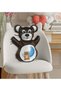 Brown Bear Pillow with Cute Teddy Bear Print - 1 - 3