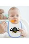BK Kids "My Uncle Takes Care of Everything" Blue Baby Bib - 2