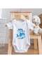 BK Kids Baby Shark-Designed Baby Bodysuit and Bib Gift Set - Model 1, 3–6 Months - 5