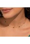 18Kt Gold Necklace with Hematite Stars N1YK229 - 2