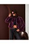 Soft Women's Short Cashmere Melton Coat with Pearl-Embellished Lining and Belt - 4