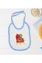 BK Kids King-Themed Blue Baby Bodysuit and Bib Gift Set—1, 6–9 Months - 3