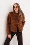 Navy Waterway Fur-Trimmed Coat - 6