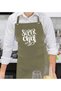 Professional Super Chef Designed Khaki Green Kitchen Apron, Cook Apron, Chef Apron, Home Gift