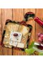 Square-Shaped Natural Wood Serving and Presentation Plate with Flower Design, Model 6 - 2
