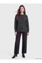Lcw modest anthracite crew neck star patterned women's knitwear tunic - 2