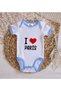 BK Kids "I Love Paris" Baby Blue Bodysuit - Style 1, 9–12 Months - 3