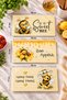 3-Piece Glass Cutting Board Set | Bee Happy | 17 cm x 29 cm - 2