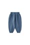 Muslin Shalwar Pants, Ages 1–6, Indigo, Double-Striped - 2
