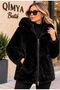 ROBIN Women's Plush Inflatable Puffer Coat, Reversible - 2