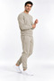 Men’s 3-Ply Sweatsuit Set with Crew Neck, Made of Super Soft Puff Fabric - 3