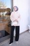 Beige Single-Pocket Button-Down Tunic - 3