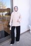 Beige Single-Pocket Button-Down Tunic - 2