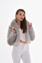 Navy Faux Fur Jacket