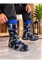 Children's Fleece-Lined, Non-Slip Sole, Waterproof and Cold-Resistant Nylon Rain Boots with a Sturdy, Comfortable Sole - 4