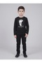 Boy's November 10 Outfit: Black Pants and Black Long-Sleeve ATATÜRK Top - 3