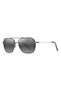 MANO 877-02 57 - Black with Silver Stripe Sunglasses