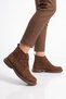 Stylish, Comfortable Women's Suede Lace-Up Boots with Rubber Soles 552261