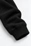 Women's Black 3-Ply Sweatsuit Set with Hood and Kangaroo Pockets, Super Soft with Fleece-Lined Insulation - 8