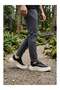26Y538SY Black Men's Casual Leather Sneakers