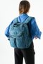 Unisex Water Resistant Crinkle Fabric Multi-Eye Laptop School and Backpack