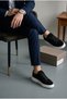 Makras Tommy 777 Black Suede with Leather Upper and Lining Casual Sneakers
