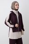Hooded, Paneled Burgundy Set - 7