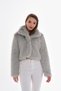 Navy Faux Fur Jacket - 6