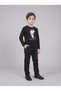 Boy's November 10 Outfit: Black Pants and Black Long-Sleeve ATATÜRK Top - 2