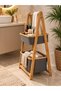 Multi-Tiered Wooden Organizer with Bamboo Baskets - 4