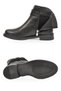 Black Women's Fleece-Lined Zip-Up Boots with Buckle Detail 636203 - 5