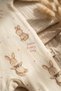 100% Cotton Girl's Baby Romper with Rabbit Print, Footed, and Shoulder Detail, 0–3 Months - 4