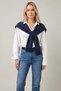 Women's Knit Shoulder Shawl with Shoulder Detail