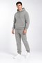 Men's Gray 3-Ply Sweatsuit Set with Hood, Made of Super Soft Puff Fabric - 7