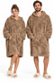Mbey Wellsoft Wearable Blanket with Hood - Unisex Warm Tv Blanket 1 Piece - One Size