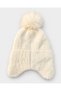 Soft Winter Women's Beanie with Fur-Lined Ears and Pom-Pom That Covers the Ears - 2