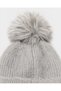 Soft Winter Women's Beanie with Fur-Lined Ears and Pom-Pom That Covers the Ears - 4