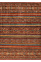 Vintage Machine-Woven Rug, Washable, Non-Slip Sole, Shag Living Room Rug 0087 Terracotta Color - 4