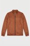 Seasonal Slim Fit Stand Collar Basic Suede Jacket - 3