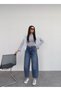 High-Leg Wide-Leg Barrel Jeans - 4